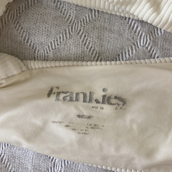 White Frankie’s Bikinis top - size Medium - Picture 4 of 4